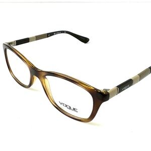 Vogue Eyeglasses Women’s Transparent Brown Optical Frame